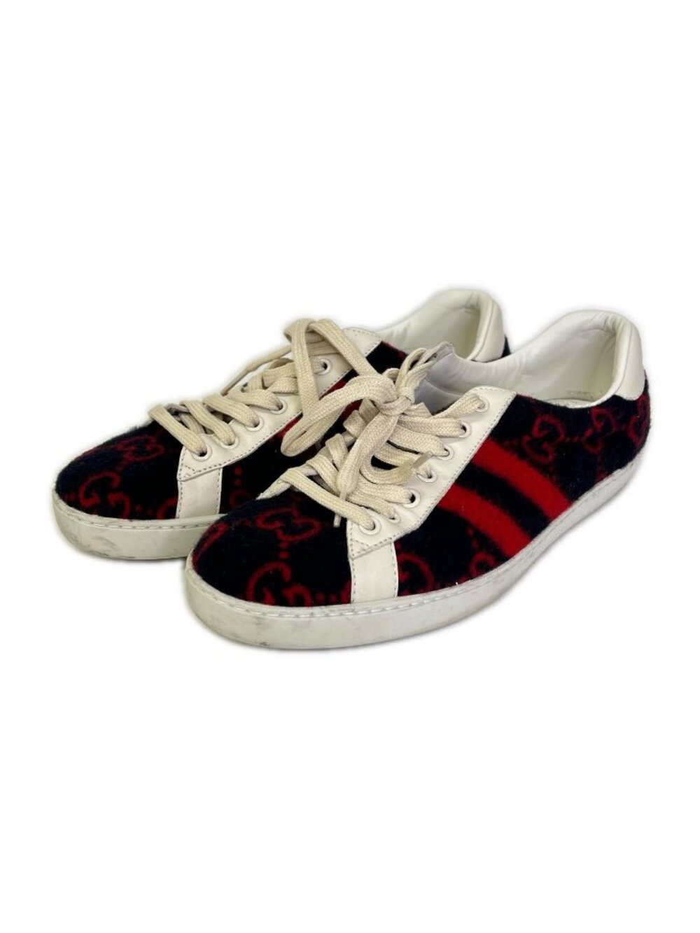 Gucci GG Wool Low Cut Sneakers 6.5 - Picture 1 of 10